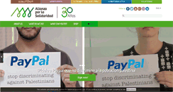 Desktop Screenshot of alianzaporlasolidaridad.org