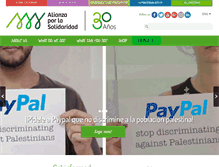 Tablet Screenshot of alianzaporlasolidaridad.org